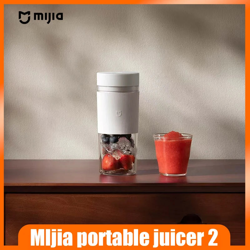 Mijia Portable Juicer2 Fruit Automatic Juicer Type-C Charging Automatic Rinse Household 300ML Capacity Juicer