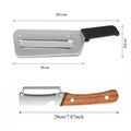 Fruit Vegetable Peeler Stainless Steel Paring Knife with Ergonomic Wood Handle Practical Kitchen Gadget for Daily Cooking Use