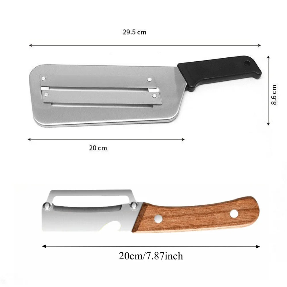 Fruit Vegetable Peeler Stainless Steel Paring Knife with Ergonomic Wood Handle Practical Kitchen Gadget for Daily Cooking Use