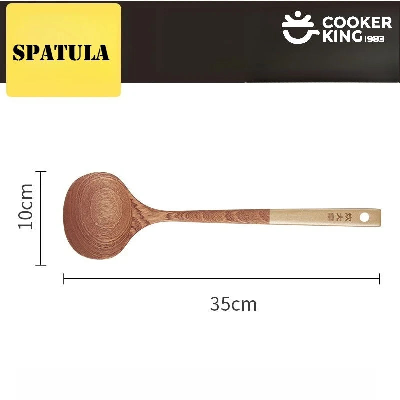 COOKER KING 35CM Mushroom Shaped Frying Spatula Kitchen Tools Cooking Spatula Kitchen Utensils Cooking Utensils Set Accessories