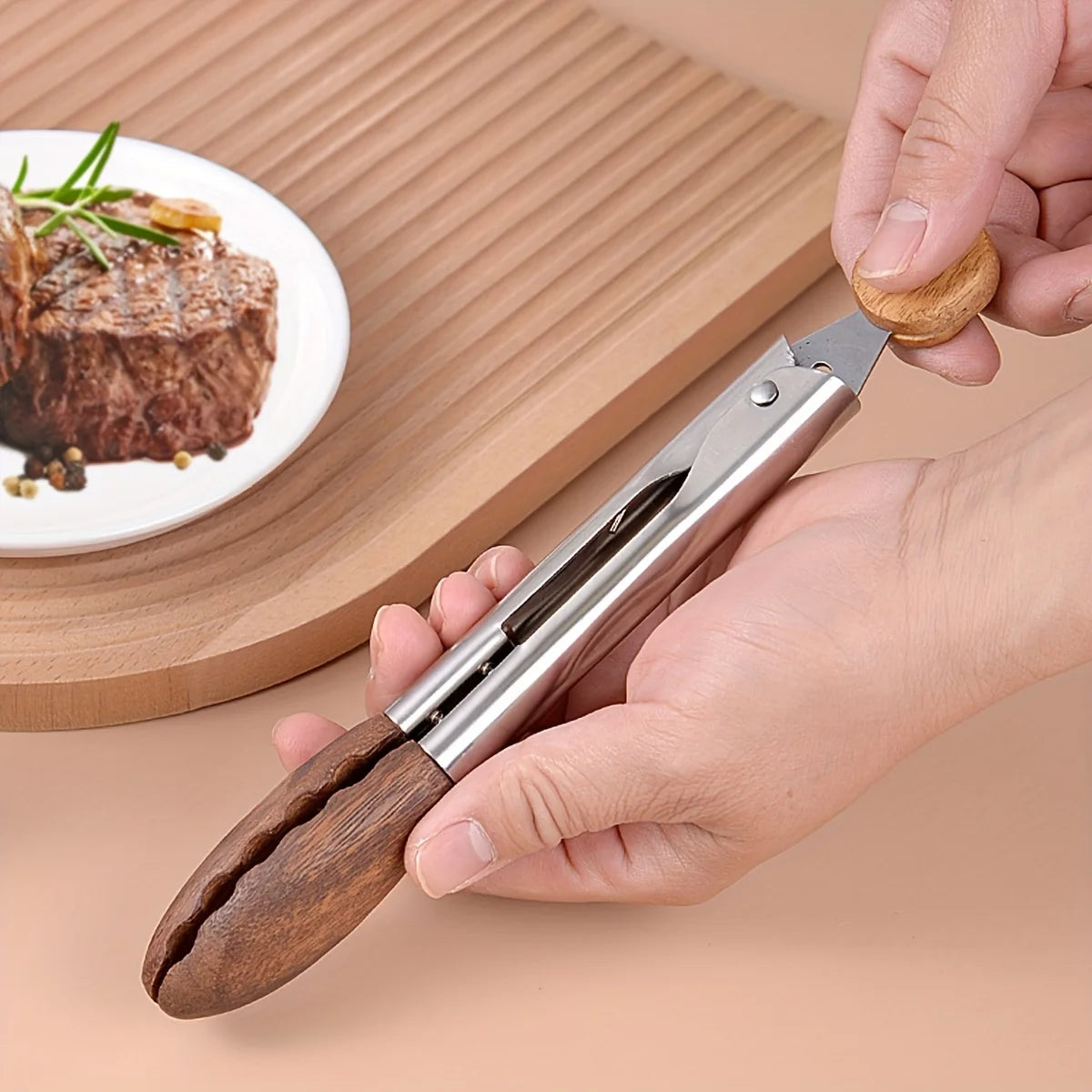 9 in Cooking Tongs with Hanging Hole, Upgraded Version Kitchen Tongs for Cooking Serving Food, Grilling, Cooking, BBQ