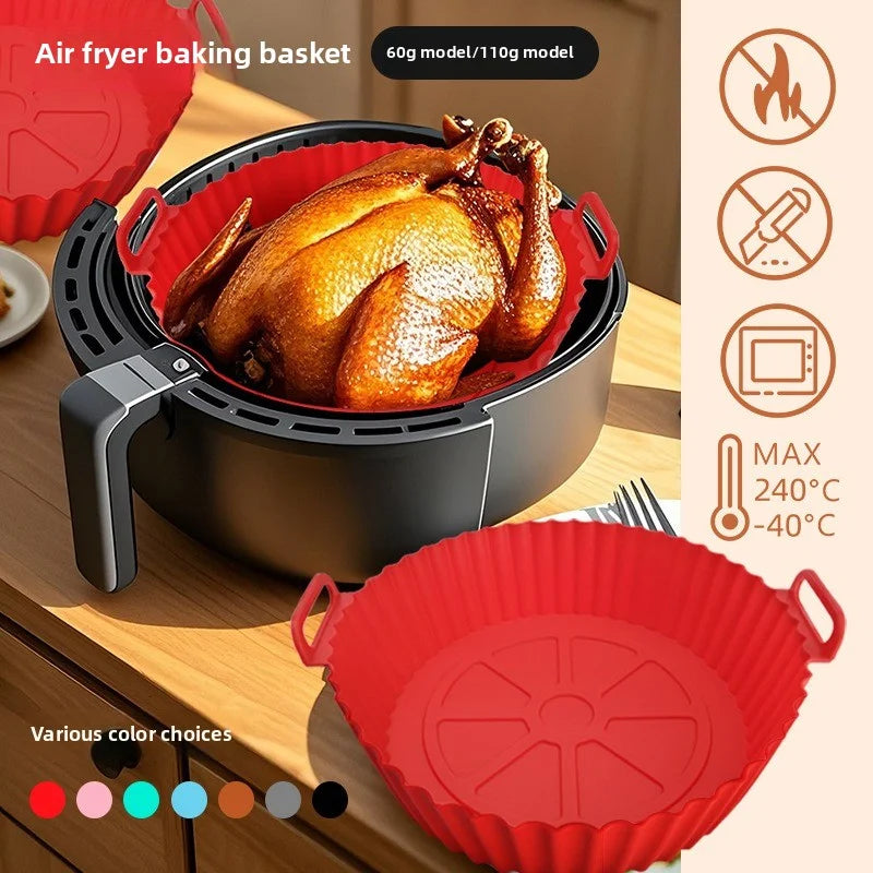 Silicone Baking Mold Set for Air Fryer, Cake Decorating Tools, Muffin Pans, Kitchen Utensils & Aerogrill Accessories