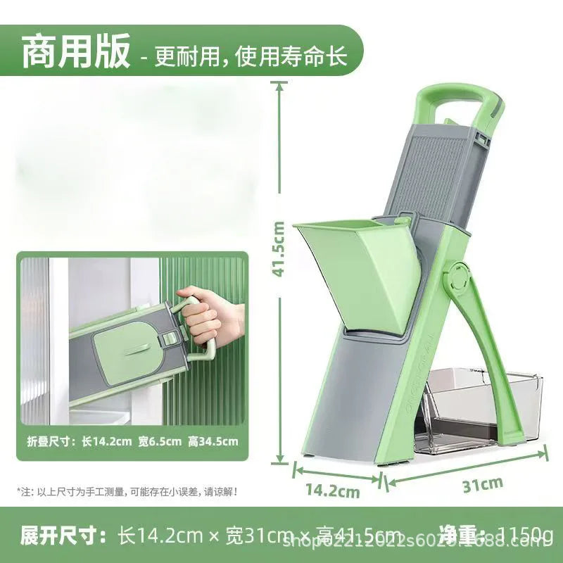 Multifunctional Vegetable Cutter Manual Slicer Shredder Grater Commercial Home Kitchen Chopper Gadget