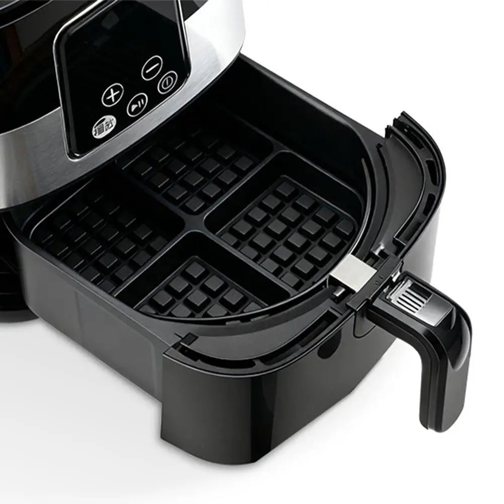 Air Fryer Silicone Waffle Mold, 17cm Square Non-Stick Baking Tray, Reusable 4-Cavity Silicone Mold for Waffles, Pancakes