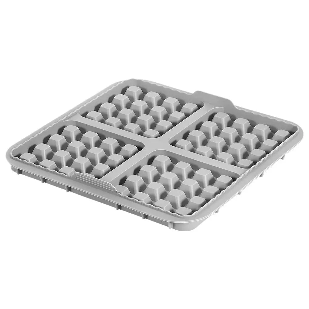Air Fryer Silicone Waffle Mold, 17cm Square Non-Stick Baking Tray, Reusable 4-Cavity Silicone Mold for Waffles, Pancakes