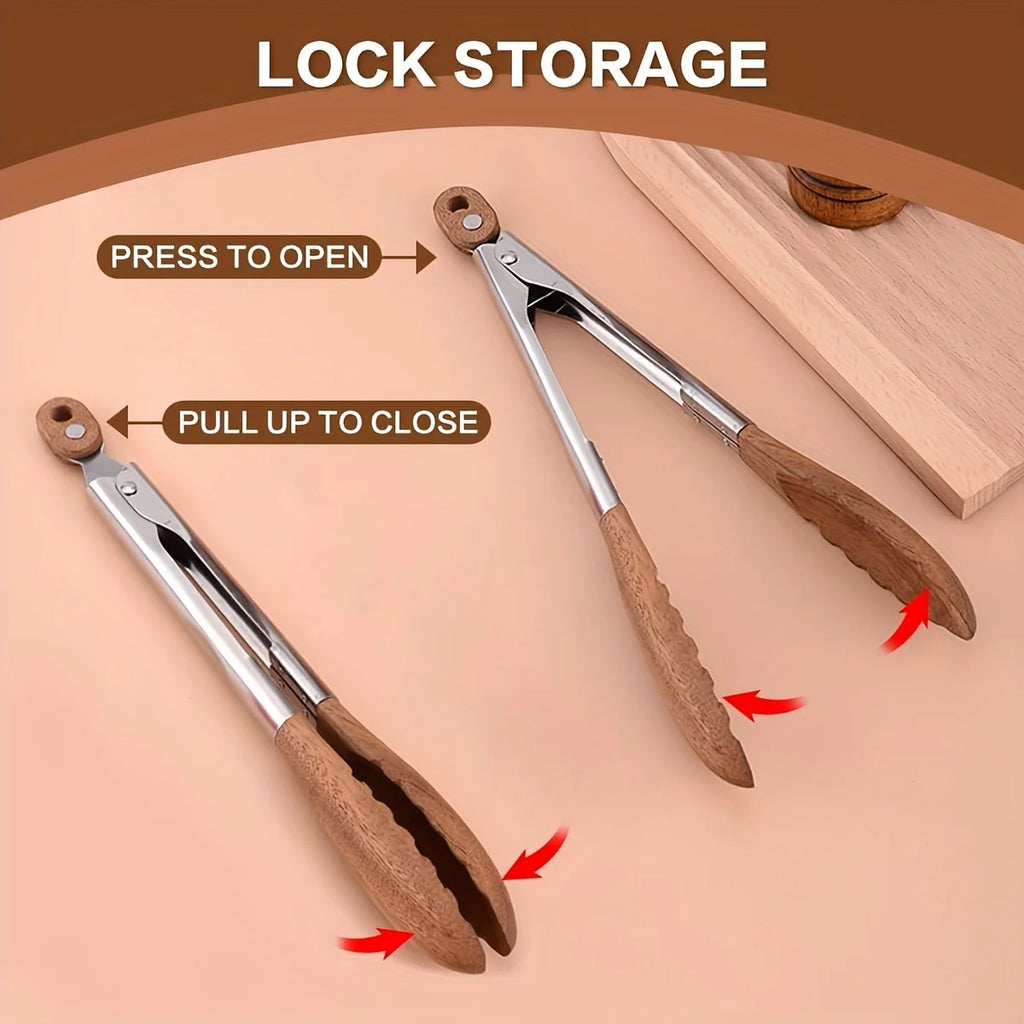 9 in Cooking Tongs with Hanging Hole, Upgraded Version Kitchen Tongs for Cooking Serving Food, Grilling, Cooking, BBQ