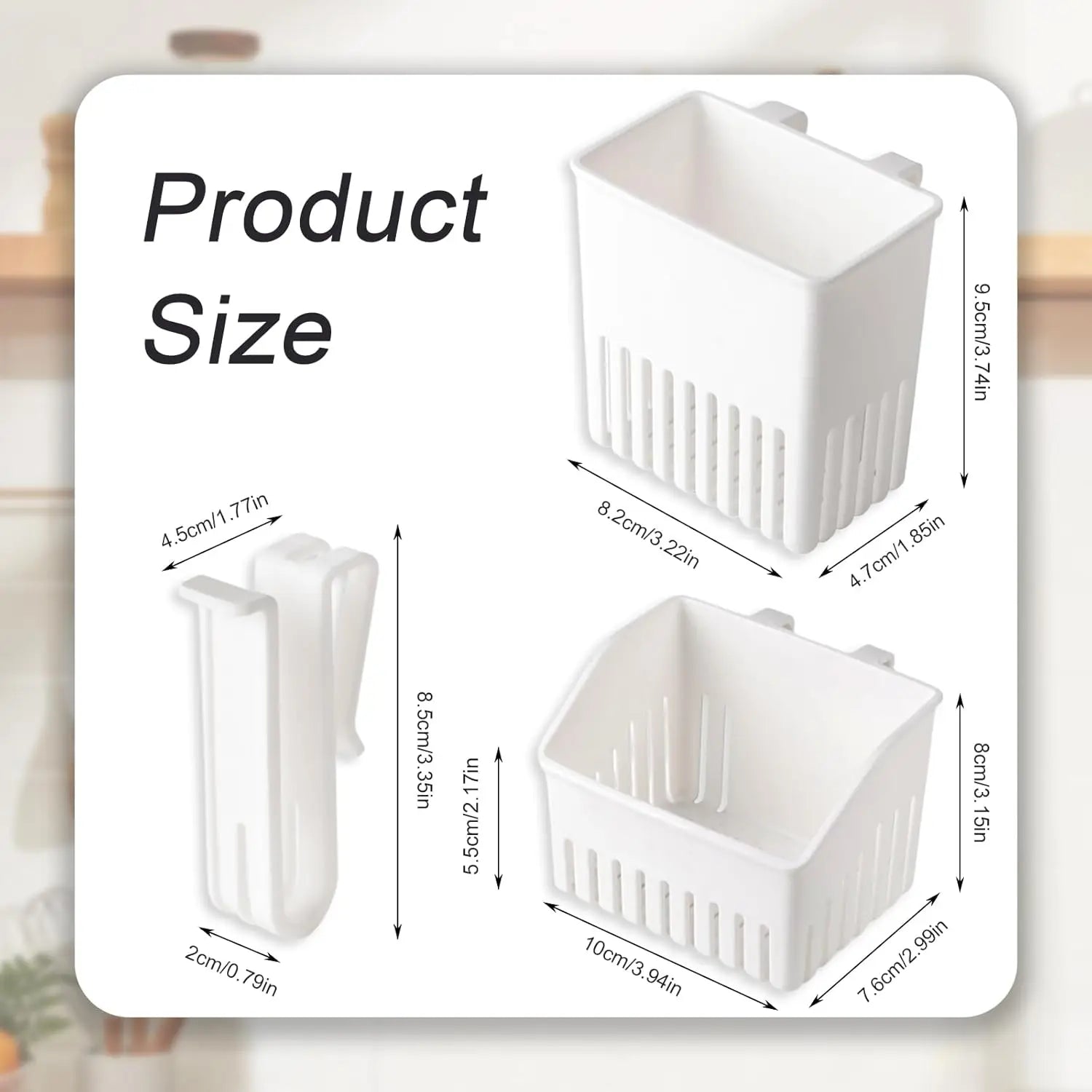 Cutlery Storage Rack with Cup Holder Kitchen Quick Drying Drain Basket, Drainer for Forks Spoons Chopsticks Countertop Organizer