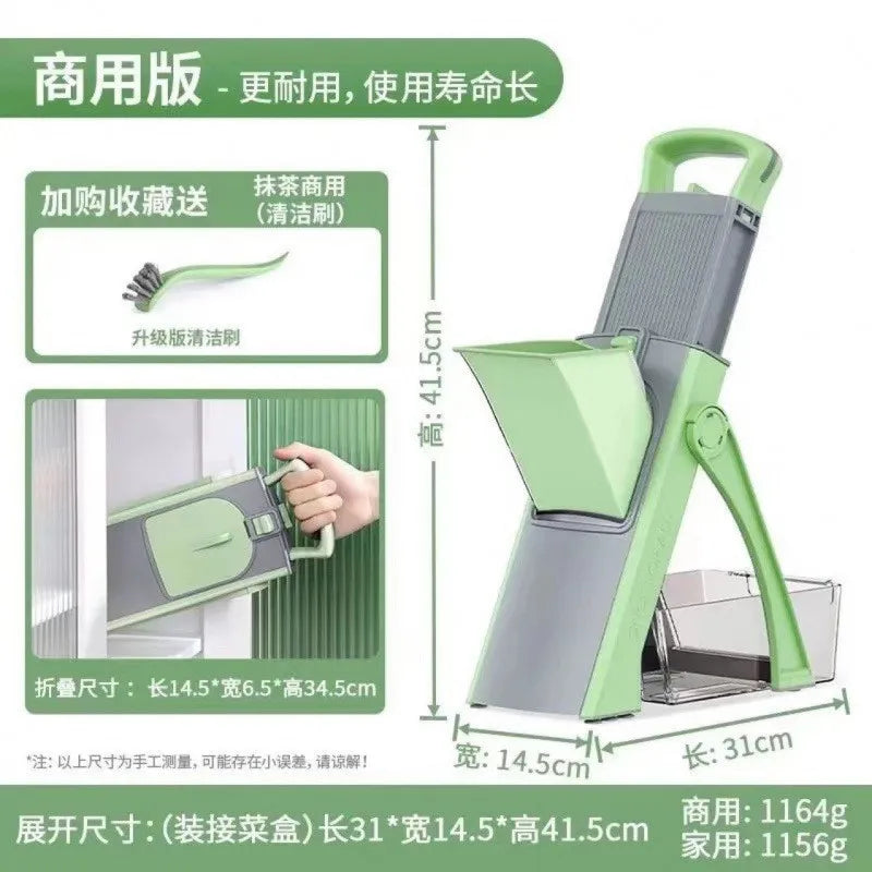 Multifunctional Vegetable Cutter Manual Slicer Shredder Grater Commercial Home Kitchen Chopper Gadget