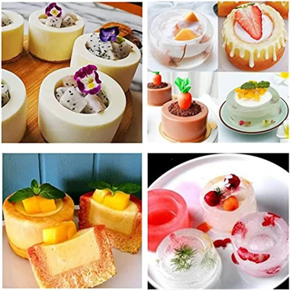 Round Cake Mold Cake Decorating Moulds Silicone Mold Baking Tools for Cakes Mousse Soap Molds 3D Cake Tray Kitchen Baking Pan