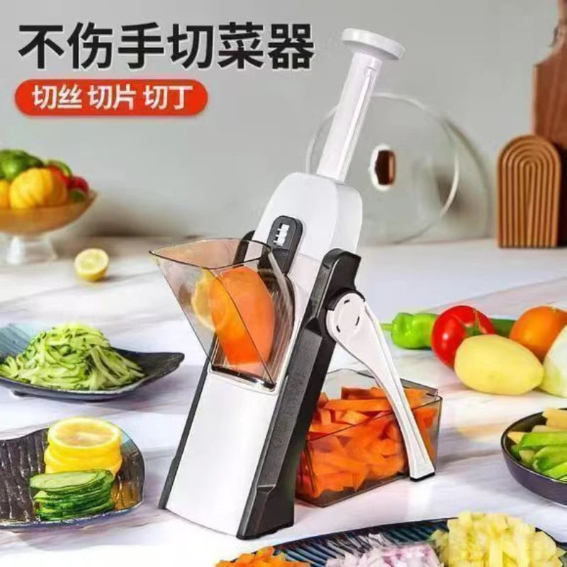 Multifunctional Vegetable Cutter Manual Slicer Shredder Grater Commercial Home Kitchen Chopper Gadget