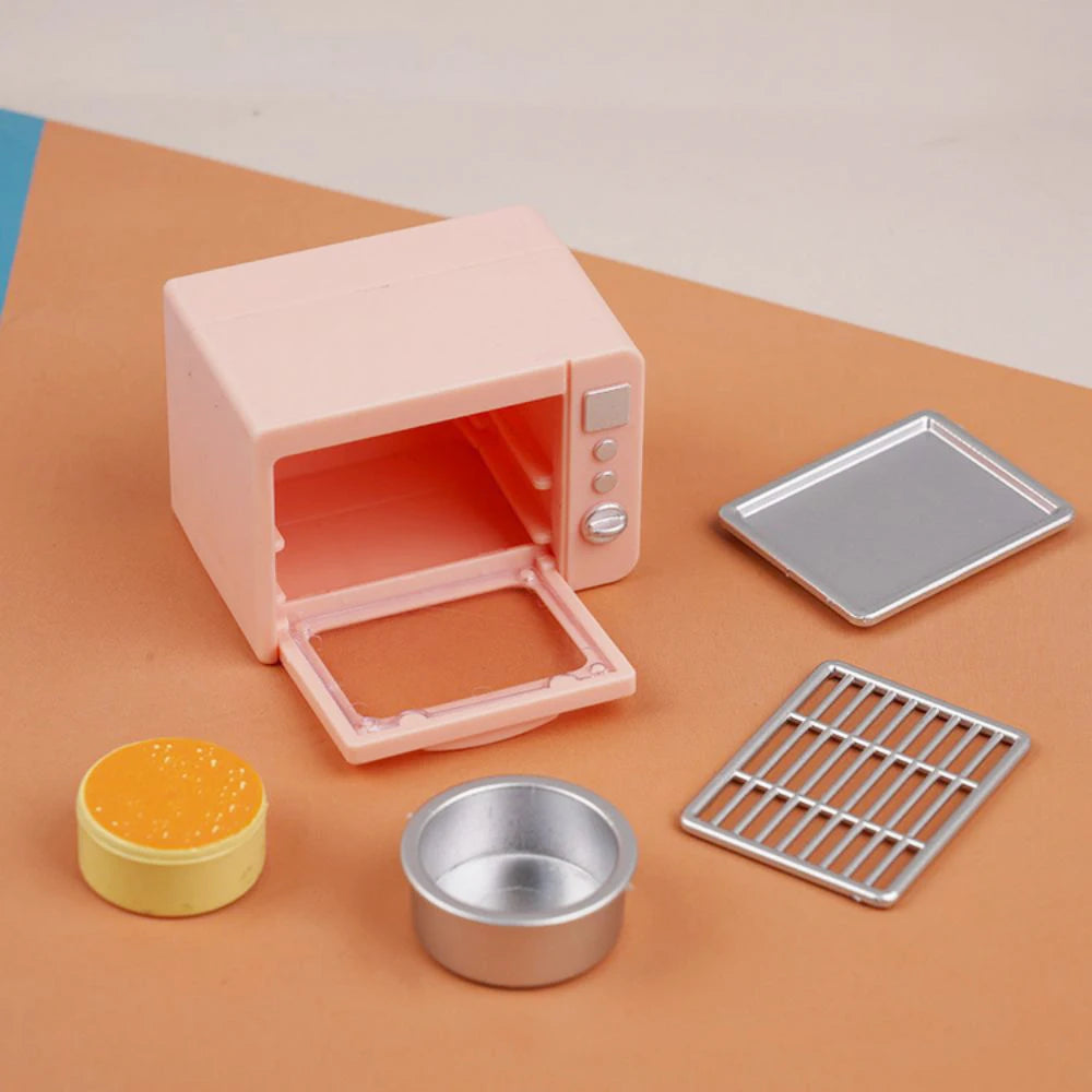Cooking Set 1:12 Rice Cooker Kitchen Furniture Model Pretend Game Dollhouse Miniature  Scene Cake Toy Children Birthday Gift