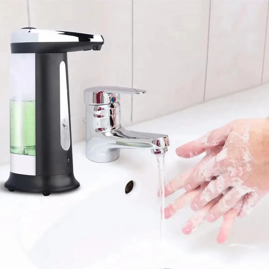 D2 Cute Portable Automatic Liquid Soap Dispenser Bathroom Kitchen Kid Touchless Induction Foam Bubble Antiseptic Hands Washer