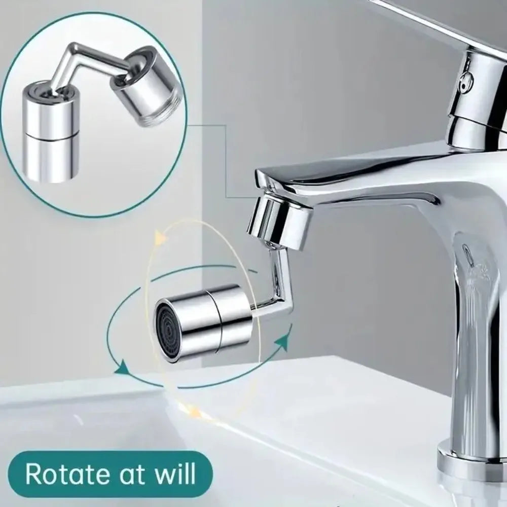 720 Degree Rotating Universal Faucet Extender Adapter Single Mode Splash Proof Kitchen Bathroom Faucet Bubbler Nozzle