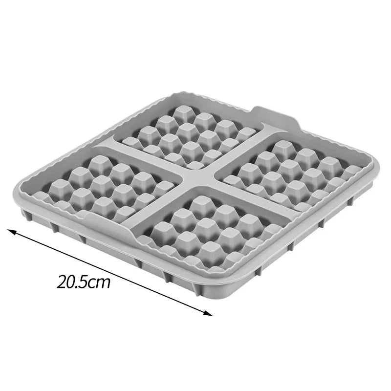 Square Air Fryer Silicone Biscuit Mold Set Silica Gel Reusable Waffle Making Mold Non-stick Baking Tray Kitchen Supplies