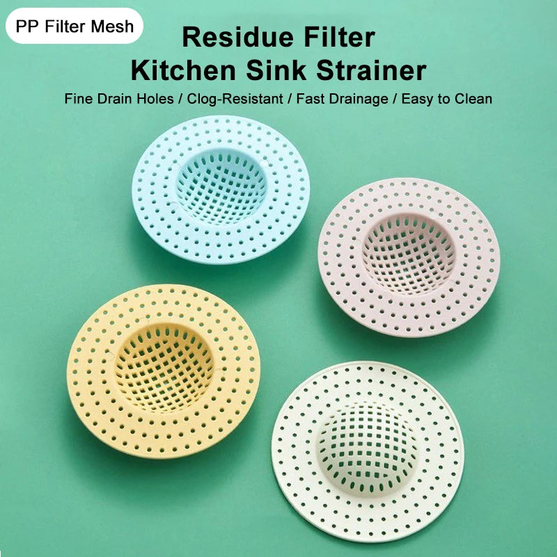 Kitchen Sink Filter Food Residue Filters Strainer Sewer Filtering Net Stopper Floor Drain Waste Collector Home Accessories