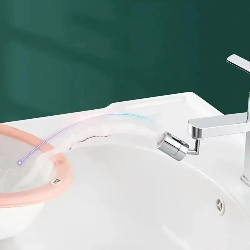 720 Degree Rotating Universal Faucet Extender Adapter Single Mode Splash Proof Kitchen Bathroom Faucet Bubbler Nozzle