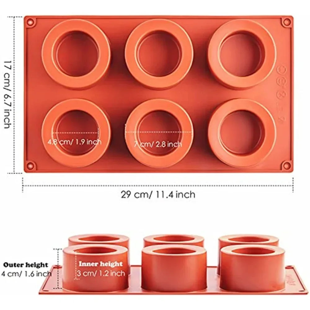 Round Cake Mold Cake Decorating Moulds Silicone Mold Baking Tools for Cakes Mousse Soap Molds 3D Cake Tray Kitchen Baking Pan