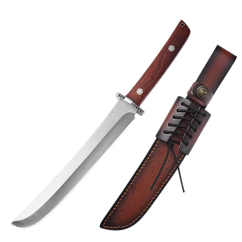 Big Bone Butcher Chopping Knife High Hardness Stainless Steel Kitchen Knife Wood Handle Meat Cleaver Utility Cooking Knife