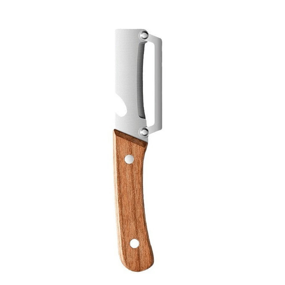 Fruit Vegetable Peeler Stainless Steel Paring Knife with Ergonomic Wood Handle Practical Kitchen Gadget for Daily Cooking Use