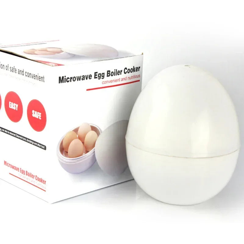 Capacity for 4 eggs Microwave Egg Steamer Boiler Cooker Easy Quick 5 Minutes Hard Or Soft Boiled Kitchen Cooking Tools