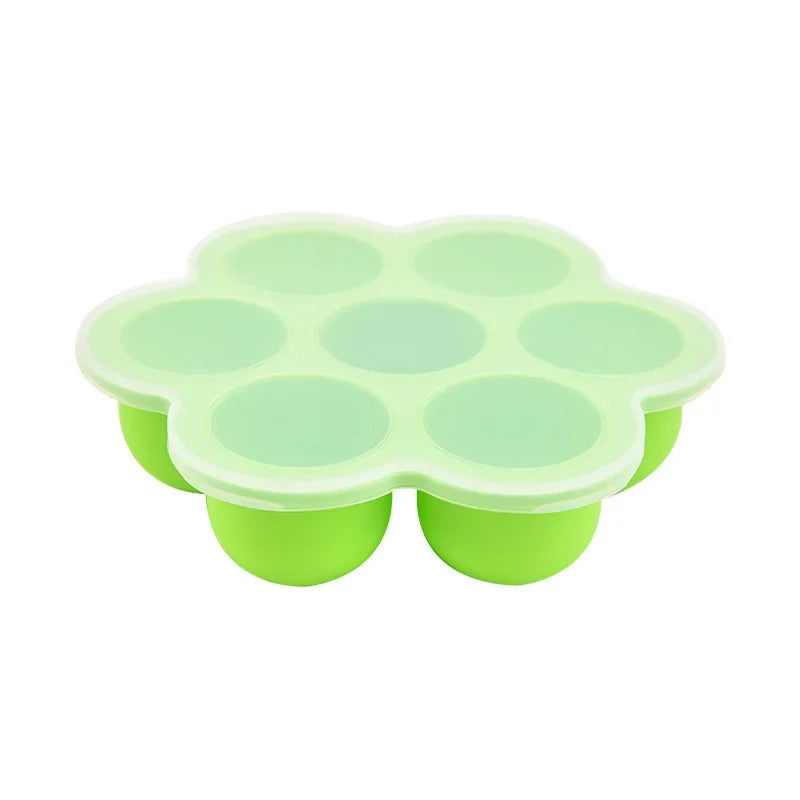 Silicone Egg Bite Molds Food Freezer Tray with Lid Reusable Storage Container Easy to Clean Air Fryer Accessories Baking Molds