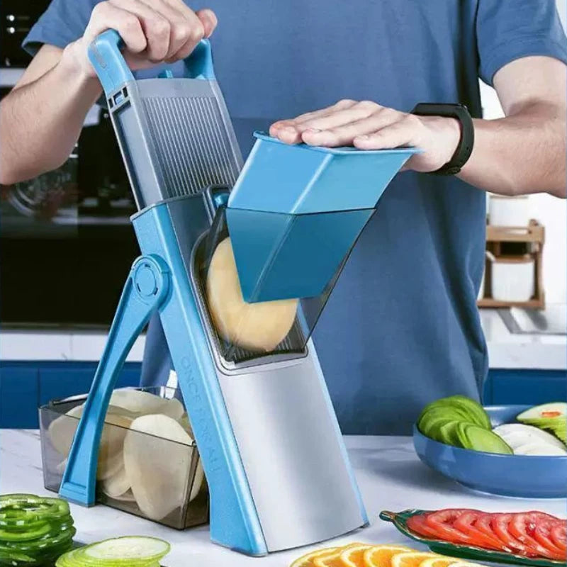 Multifunctional Vegetable Cutter Manual Slicer Shredder Grater Commercial Home Kitchen Chopper Gadget