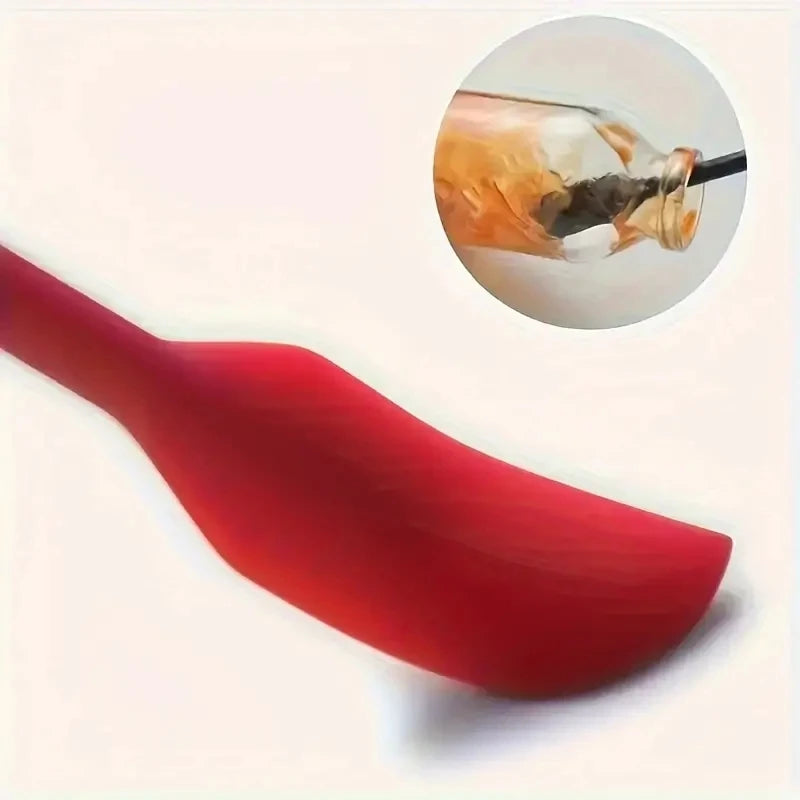3-Piece Mini Silicone Spatula Set - Heat Resistant, Multiple Sizes for Jar, Bottles and Kitchen - Perfect for Cooking, Baking and Makeup Applications