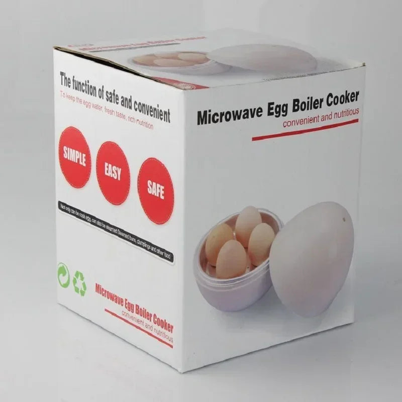Capacity for 4 eggs Microwave Egg Steamer Boiler Cooker Easy Quick 5 Minutes Hard Or Soft Boiled Kitchen Cooking Tools