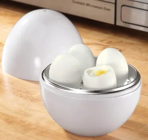 Capacity for 4 eggs Microwave Egg Steamer Boiler Cooker Easy Quick 5 Minutes Hard Or Soft Boiled Kitchen Cooking Tools