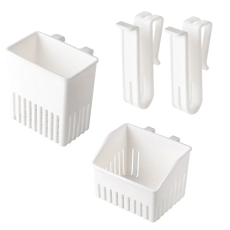 Cutlery Storage Rack with Cup Holder Kitchen Quick Drying Drain Basket, Drainer for Forks Spoons Chopsticks Countertop Organizer
